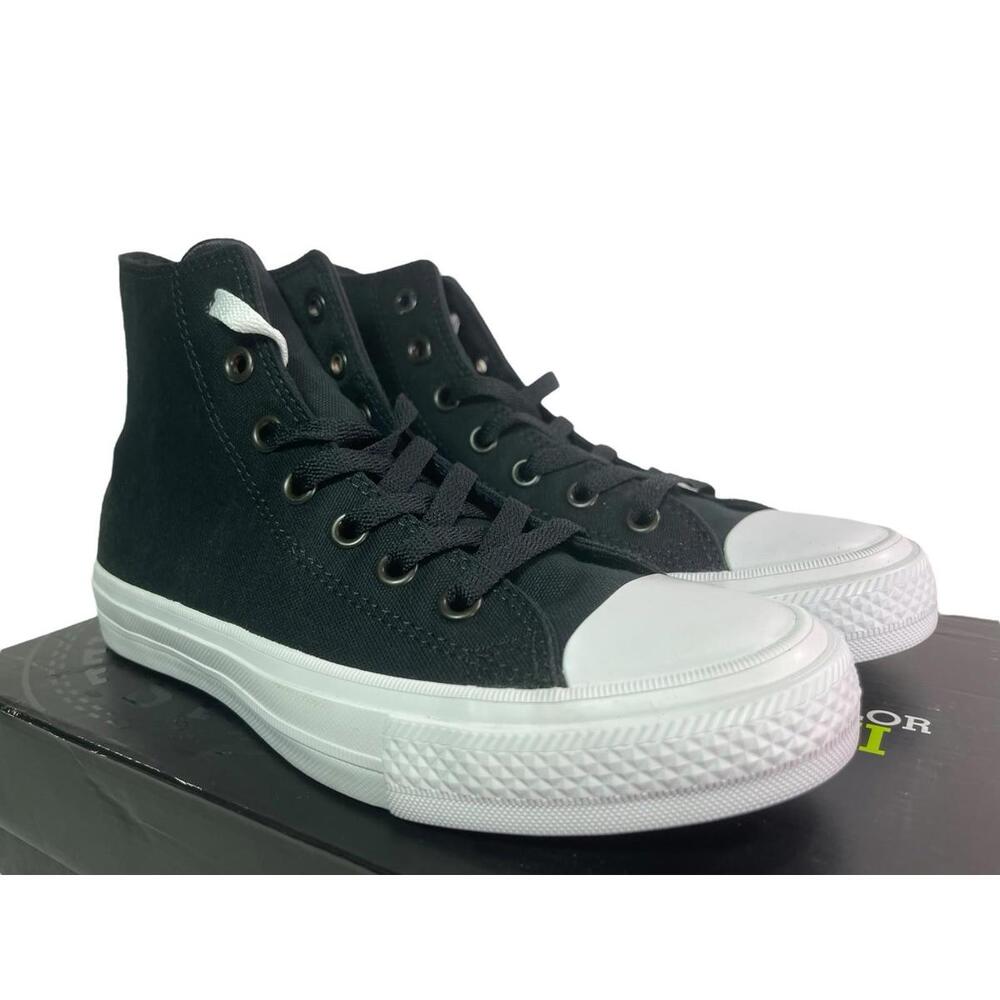 Size 6 Kids Converse Chuck 2 II Taylor All Star Black White Sneaker 250143C - Picture 6 of 6